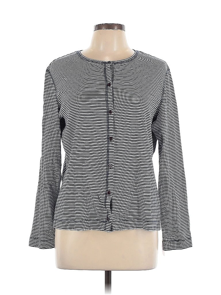 Pre-owned Studio Works Long Sleeve Top Blue Square Neckline Tops