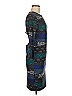 Victoria Sport Graphic Teal Cocktail Dress Size M - photo 4