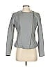 IMAN 100% Leather Gray Leather Jacket Size S - photo 1