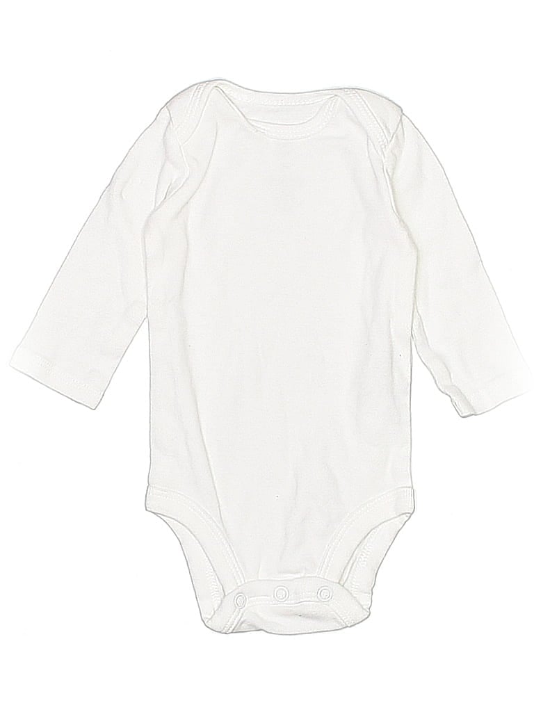 Click to view more detailed imagery on our partner's website Pre-owned Just One You Made By Carter's Babies' Long Sleeve Onesie In White