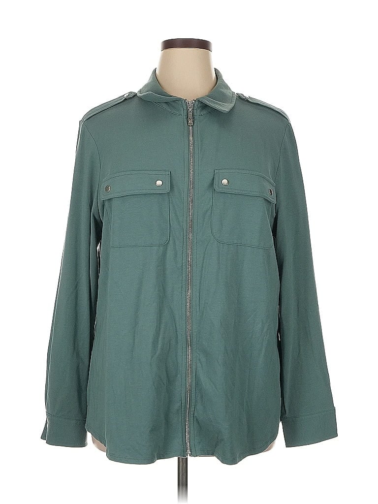 Belle By Kim Gravel Teal Jacket Size XL - photo 1