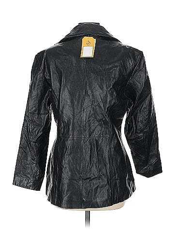 Wilsons Leather Classic Black Leather Jacket Style (view 2)