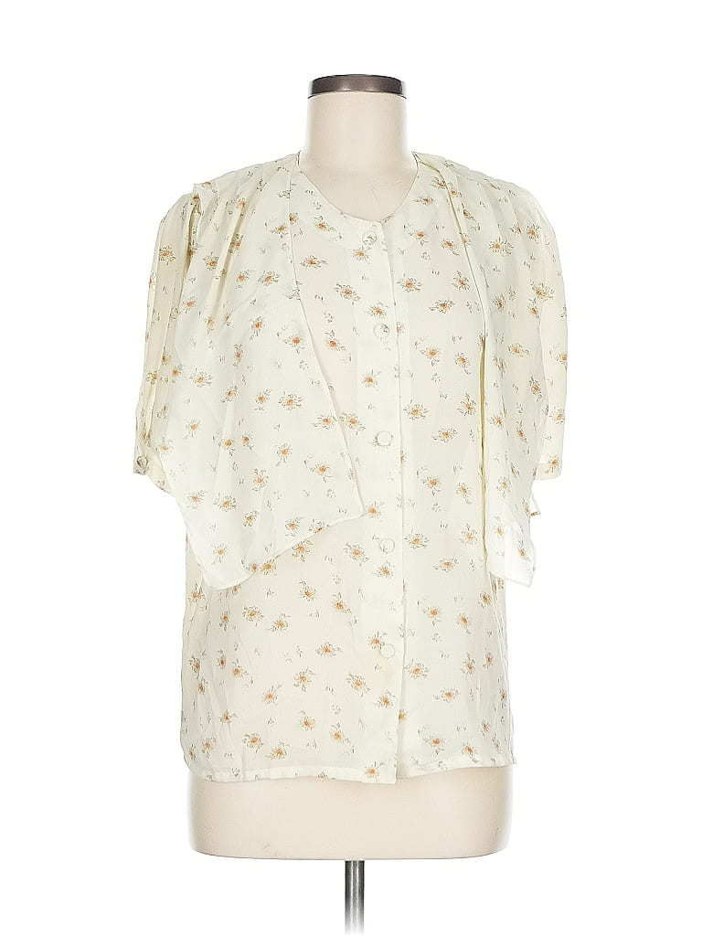 Click to view more detailed imagery on our partner's website Pre-owned Assorted Brands Short Sleeve Blouse In White