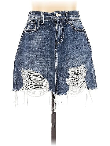 L'Agence Denim Skirt (view 1)