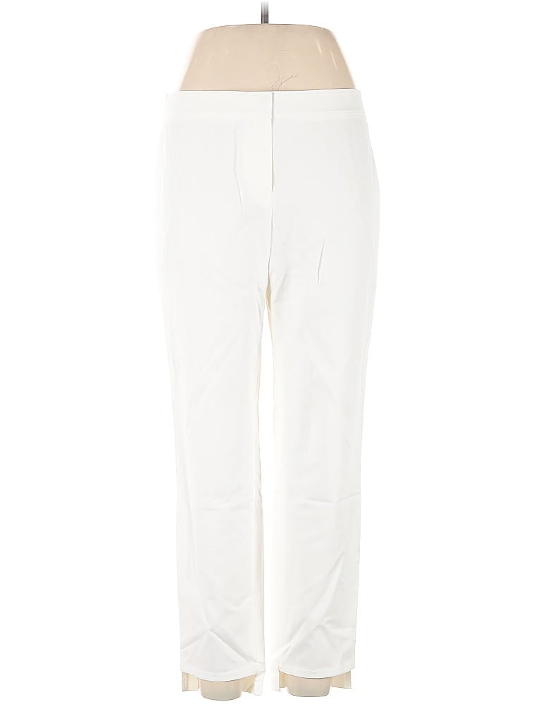 Pre-owned Lafayette 148 Casual Pants In White