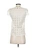 Ann Taylor LOFT 100% Nylon Ivory Short Sleeve Top Size S - photo 2