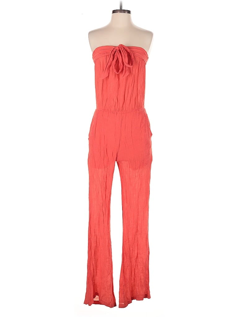 Arden B. 100% Polyester Solid Red Jumpsuit Size S - photo 1