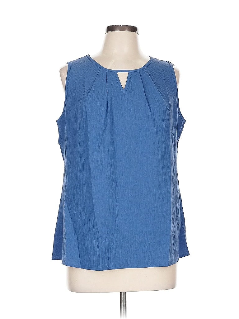 Pre-owned Blooming Jelly Sleeveless Blouse In Blue