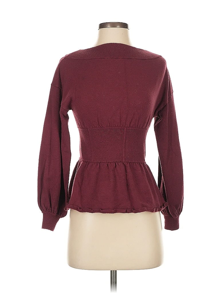 Something Navy Burgundy Pullover Sweater Size XS - photo 1