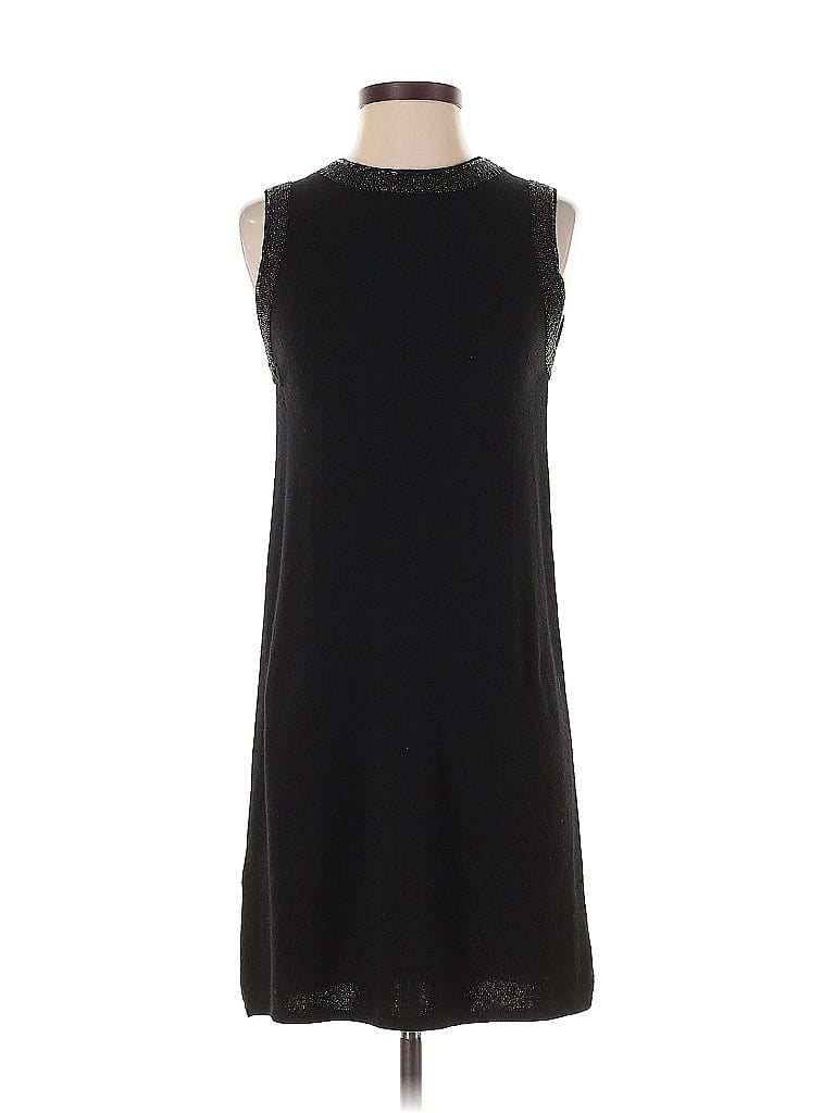 J.Crew Collection 100% Cashmere Solid Black Cocktail Dress Size S - photo 1