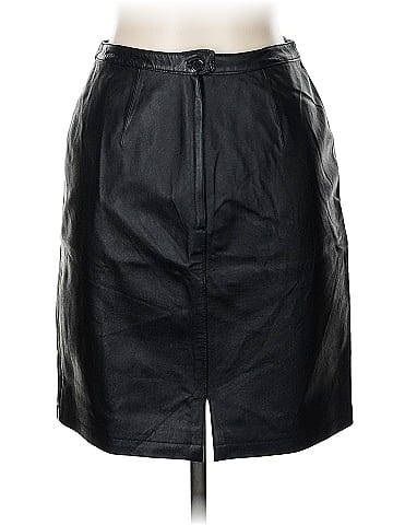 Newport News Faux Leather Skirt (view 2)