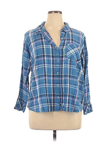 Candace Cameron Bure 3/4 Sleeve Button-Down Shirt (view 1)