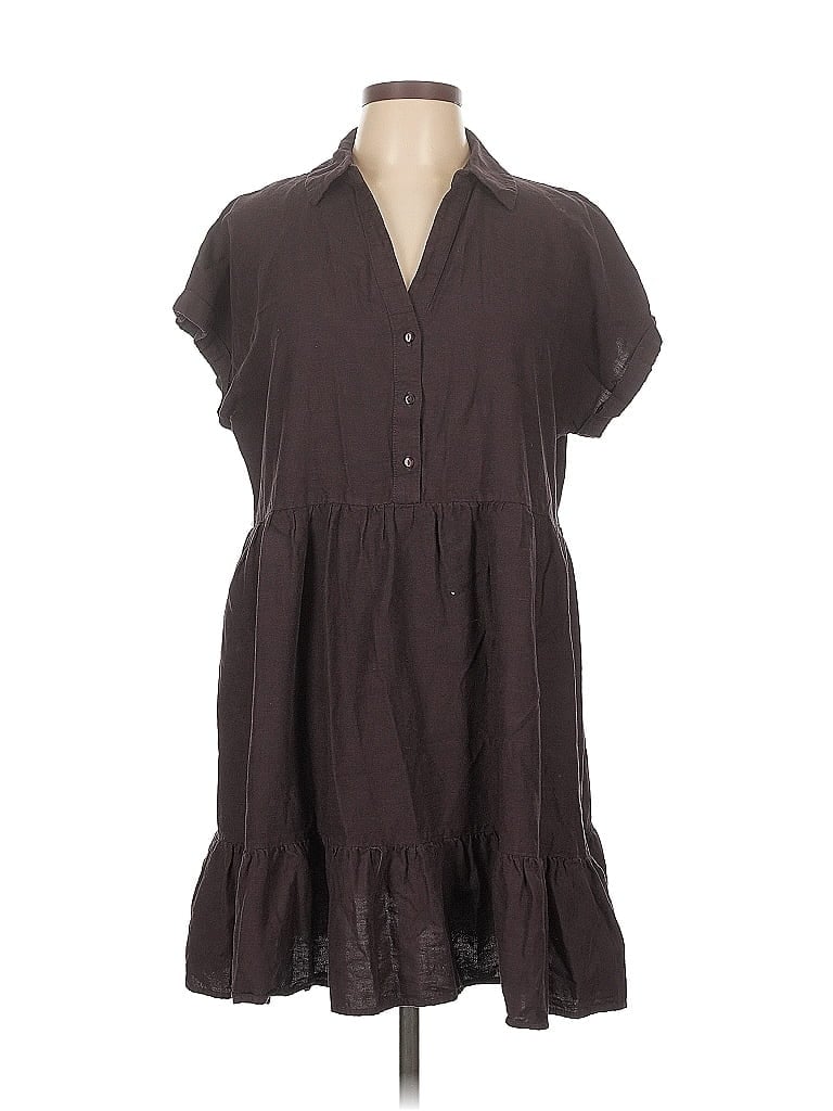 Pre-owned Primark Casual Dress In Brown