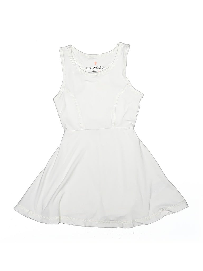 Pre-owned Crewcuts Kids' Dress In White