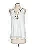 Tiny White Sleeveless Blouse Size S - photo 1