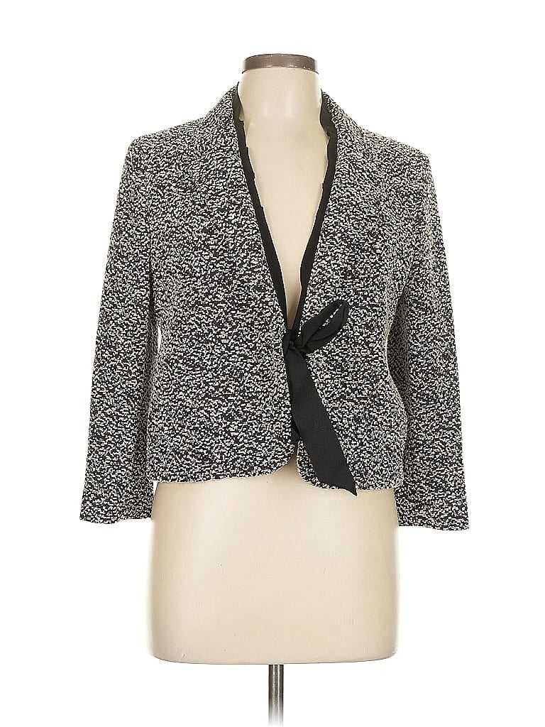 Pre-owned Ann Taylor Blazer Jacket In Gray