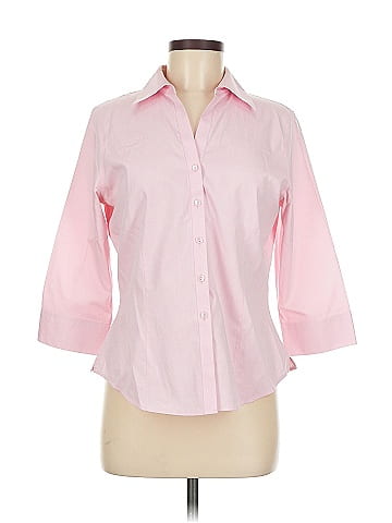 Foxcroft 3/4 Sleeve Button-Down Shirt (view 1)