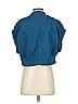 Frances Valentine Teal Short Sleeve Blouse Size XS - photo 2
