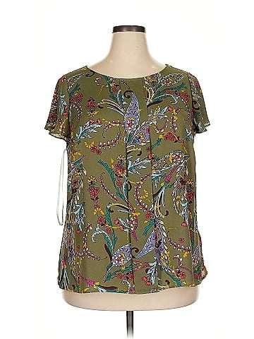 Tahari by ASL Short Sleeve Blouse (view 1)