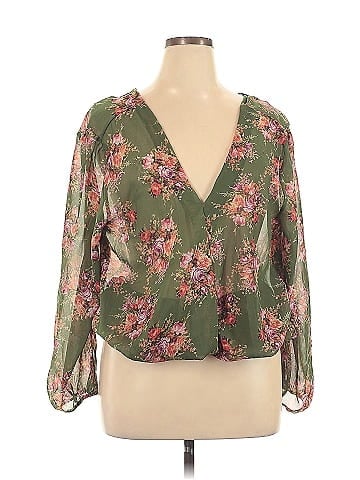 Ups & Down 3/4 Sleeve Blouse (view 1)