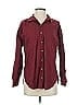 Universal Thread 100% Cotton Solid Burgundy Long Sleeve Button-Down Shirt Size S - photo 1