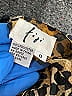 Fiji 100% Polyester Animal Print Gold Brown Leopard Print Polyester Blouse Size 8 - photo 7