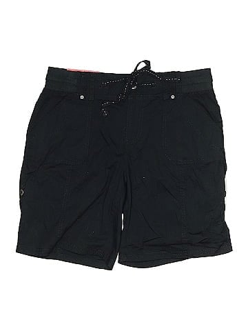 Khakis & Co Classic Black Cotton Cargo Shorts (view 1)