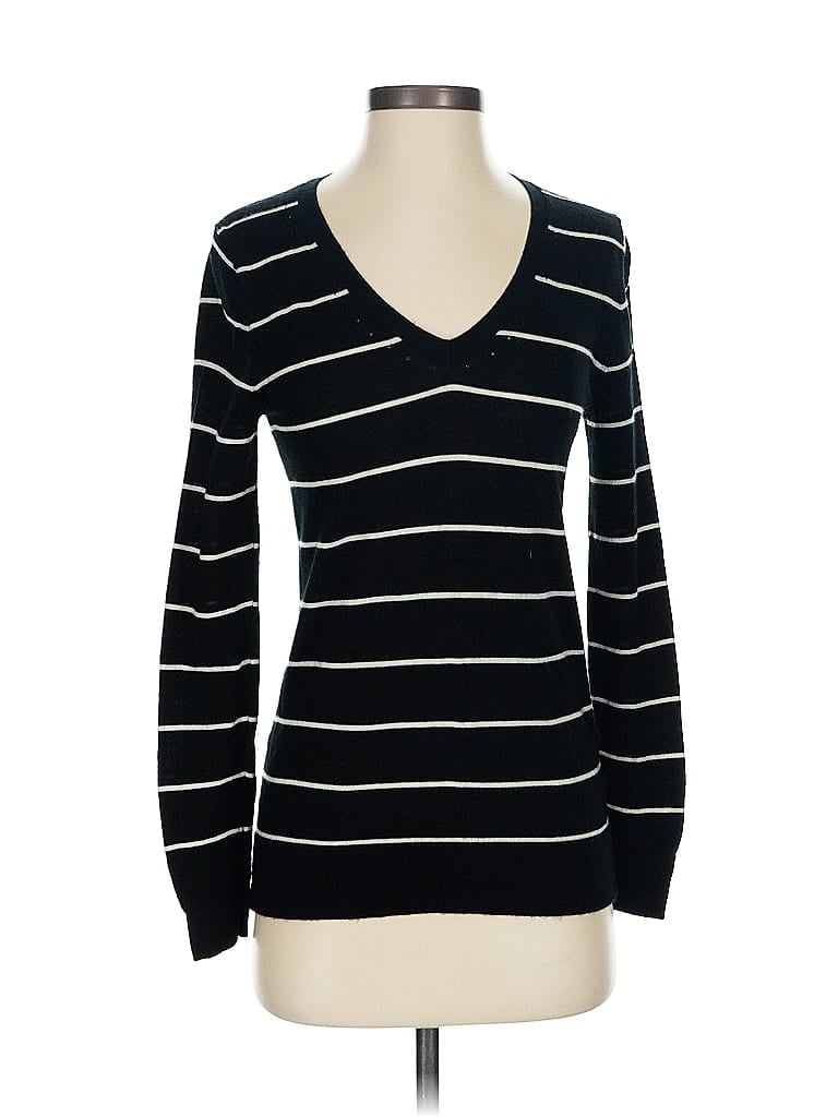 Pre-owned Banana Republic Wool Pullover Sweater In Black