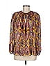 ETRO Gold Yellow Long Sleeve Silk Top Size EU (IT) 42 / US 6 - photo 1