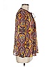 ETRO Gold Yellow Long Sleeve Silk Top Size EU (IT) 42 / US 6 - photo 4