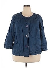 Jm Collection 3/4 Sleeve Button Down Shirt