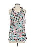 Zac & Rachel 100% Polyester Teal Sleeveless Blouse Size M - photo 1