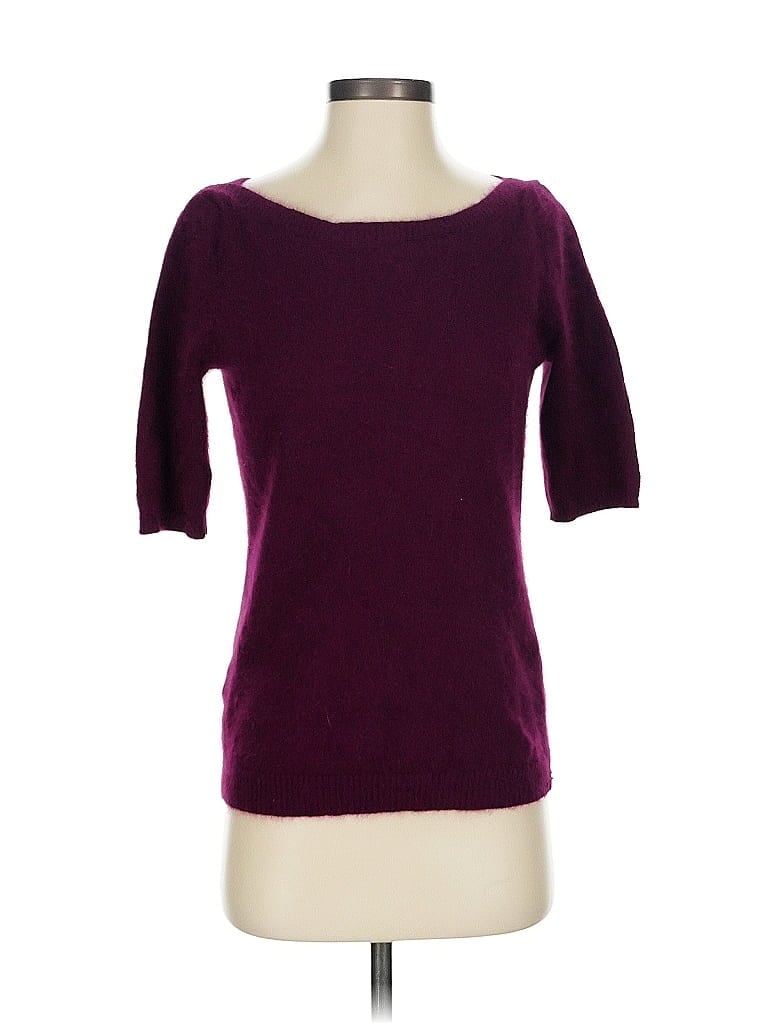 Pre-owned Ann Taylor Pullover Sweater In Purple