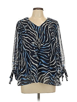 Jm Collection 3/4 Sleeve Blouse