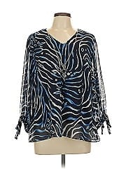 Jm Collection 3/4 Sleeve Blouse