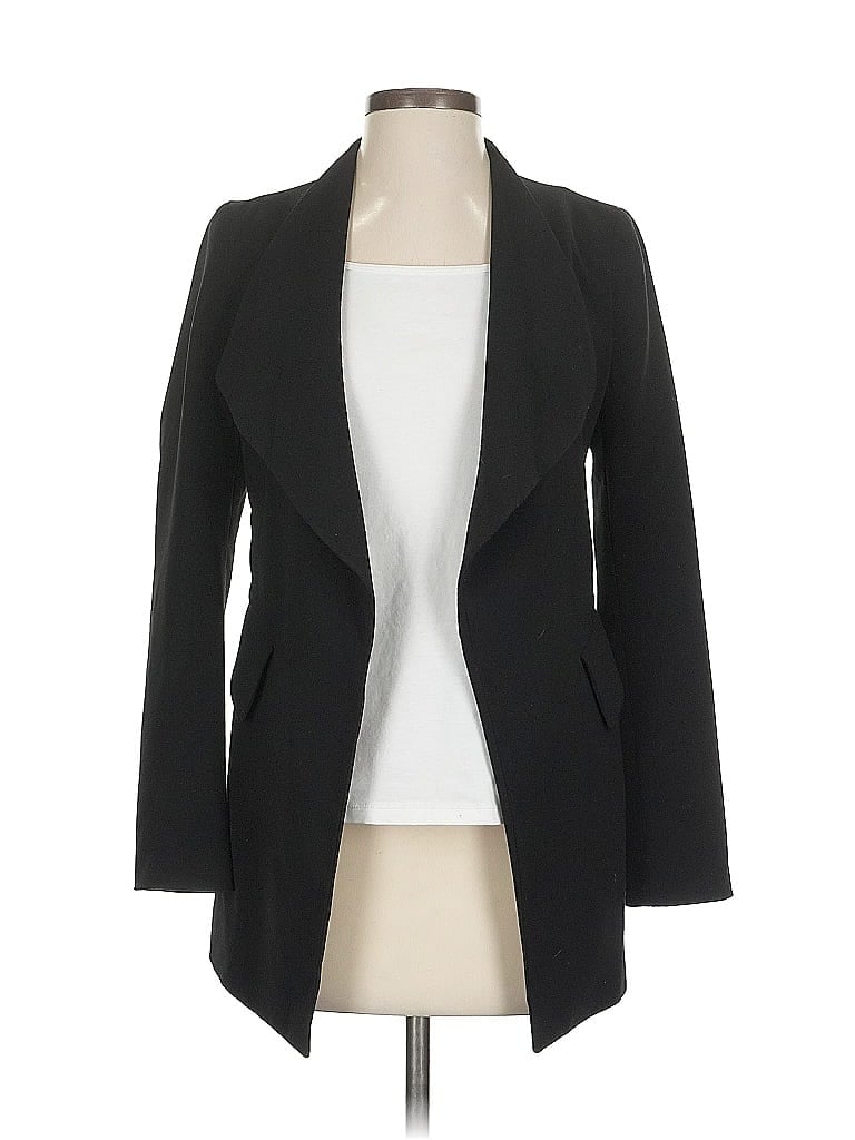 Pre-owned Zara Basic Blazer Jacket In Black