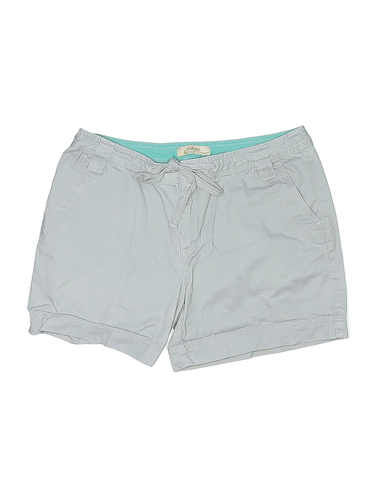 Natural Reflections 100% Cotton Solid Gray Shorts Size 12 - photo 1