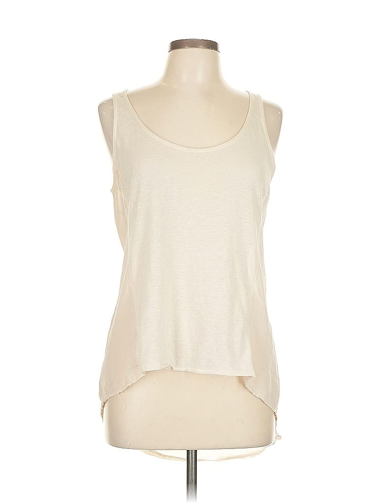 Cotton On 100% Cotton Ivory Sleeveless Top Size L - photo 1