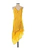 Haute Hippie 100% Silk Yellow Cocktail Dress Size XS - photo 1