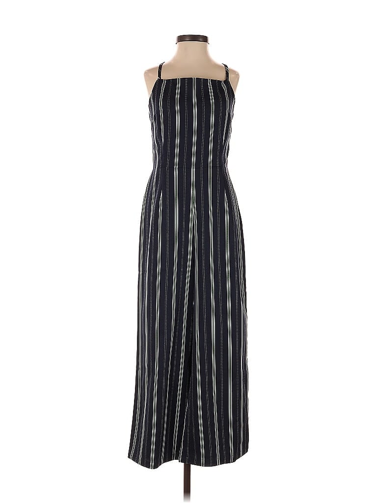 Cupcakes & Cashmere 100% Cotton Stripes Blue Jumpsuit Size 2 - photo 1