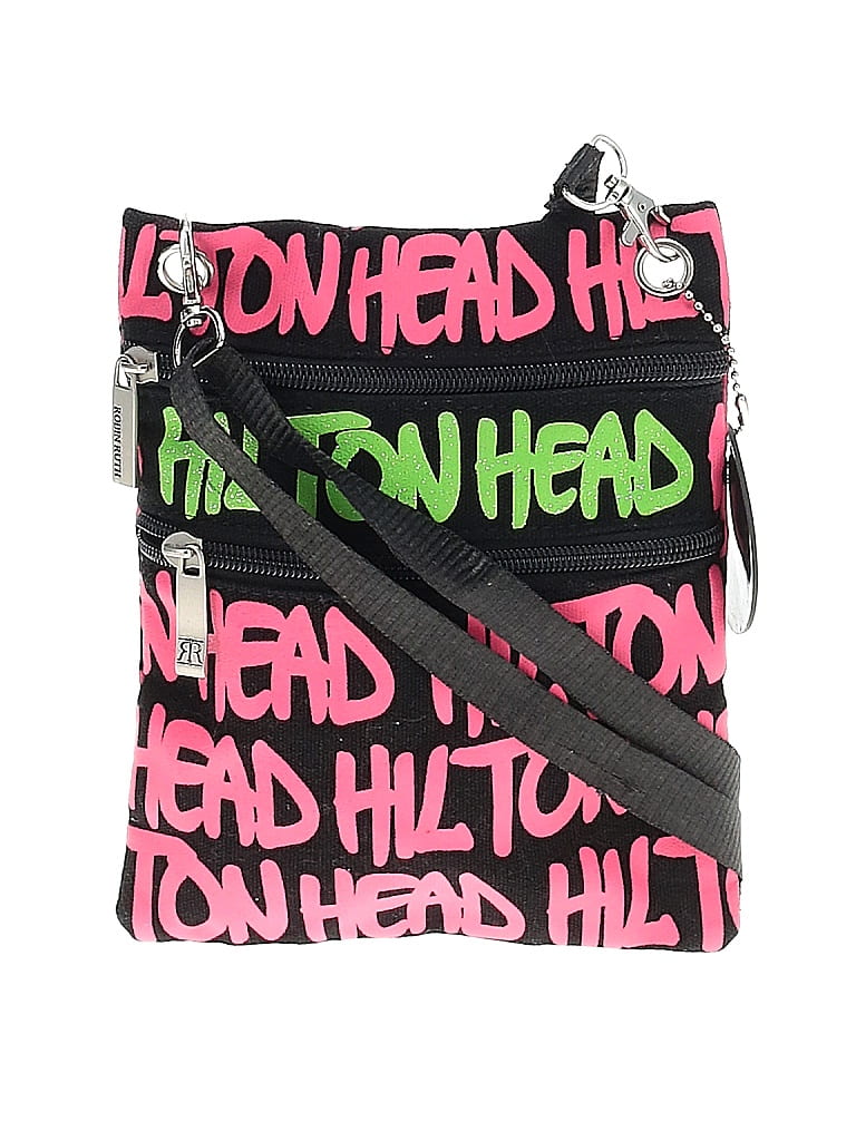 Robin Ruth 100% Cotton Graphic Pink Black Crossbody Bag One size - 62% ...