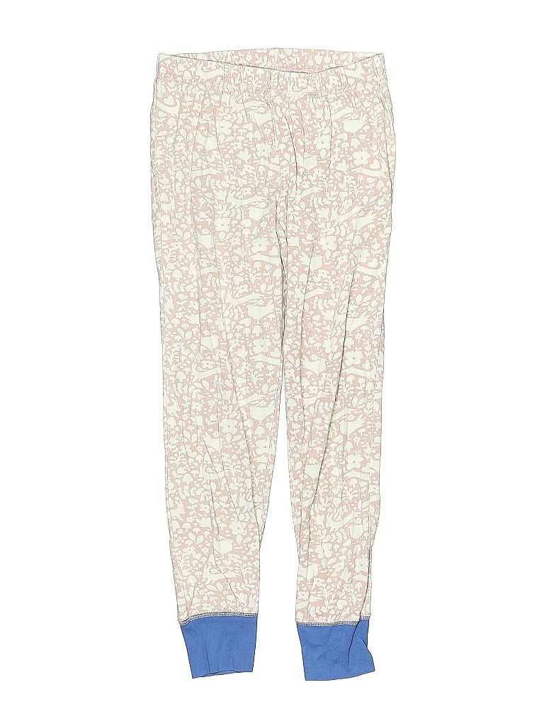Mini Boden 100% Cotton Print Ivory Pink Casual Pants Size 10 - photo 1