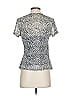 Tahari Silver Gray Short Sleeve Top Size S - photo 2