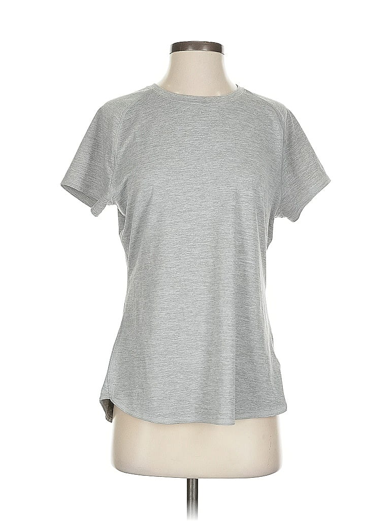Pre-owned Lands' End Active T-shirt In Gray