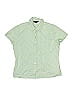 Lands' End 100% Baumwolle Floral Green Short Sleeve Blouse Size XS (kids) - photo 1