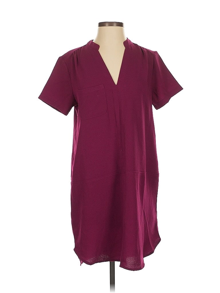Pre-owned Lush Casual Dress In Burgundy
