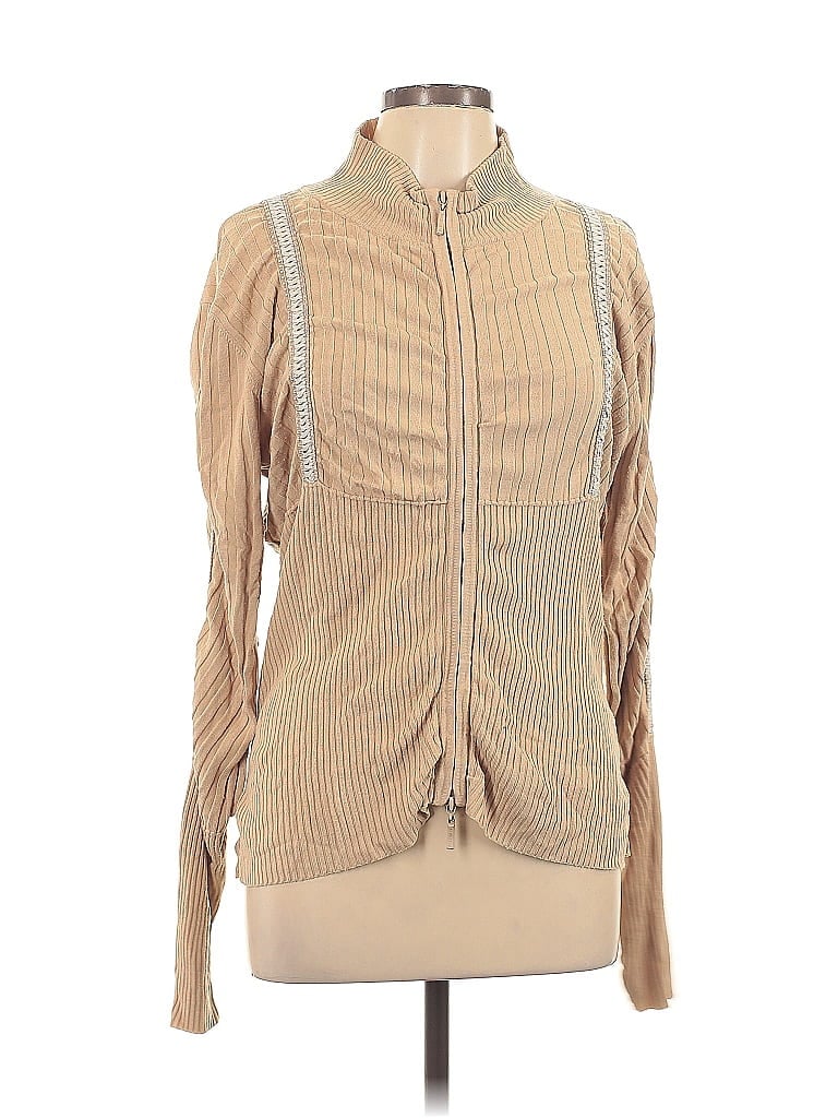 Nili Lotan 100% Rayon Tan Jacket Size L - photo 1