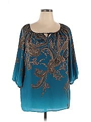 Susan Graver 3/4 Sleeve Blouse