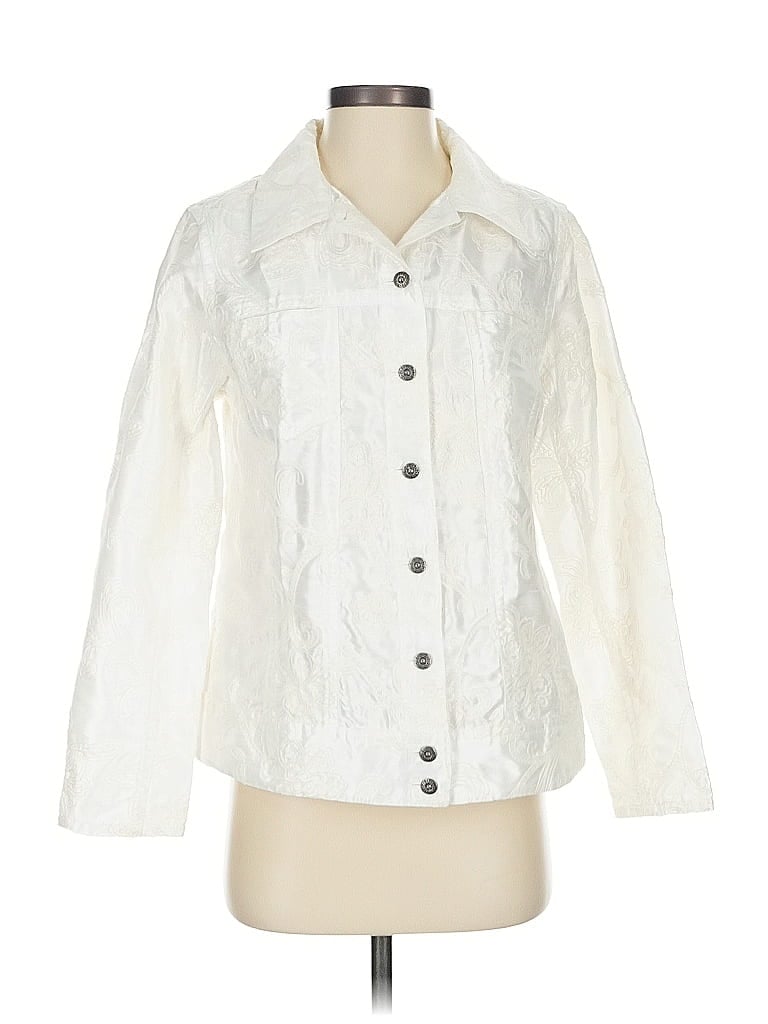 SUSAN GRAVER Pre-owned Jacket In White