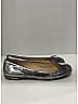 Prada 100% Leather Metallic Silver Flats Size EU 39 - photo 10